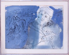 Deutsch / Amerikanisch Franz Bueb 'Hirtenjunge in Spanien', 20. Jahrhundert, Aquarell