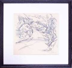 1950, Arthur Cyril Hilton 'The Road to Hale', British, crayon and ink drawing