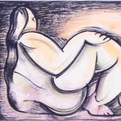 1953, Arthur Cyril Hilton 'Dawn Figure', British, abstract drawing