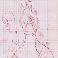 Robert Colquhoun & Robert Macbryde sketch from Siena, Italy, 1949, British