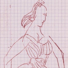 Robert Colquhoun & Robert Macbryde sketch from Siena, Italy, 1949, British