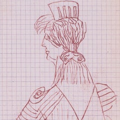 Robert Colquhoun & Robert Macbryde sketch from Siena, Italy, 1949, British