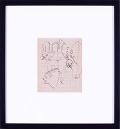 Robert Colquhoun & Robert Macbryde sketch from Siena, Italy, 1949, British