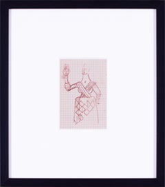 Esquisse de Robert Colquhoun et Robert Macbryde réalisée à Sienne, en Italie, en 1949, britannique