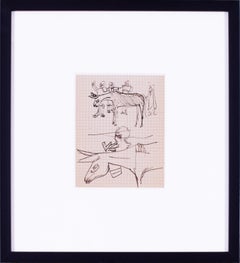 Esquisse de Robert Colquhoun et Robert Macbryde réalisée à Sienne, en Italie, en 1949, britannique