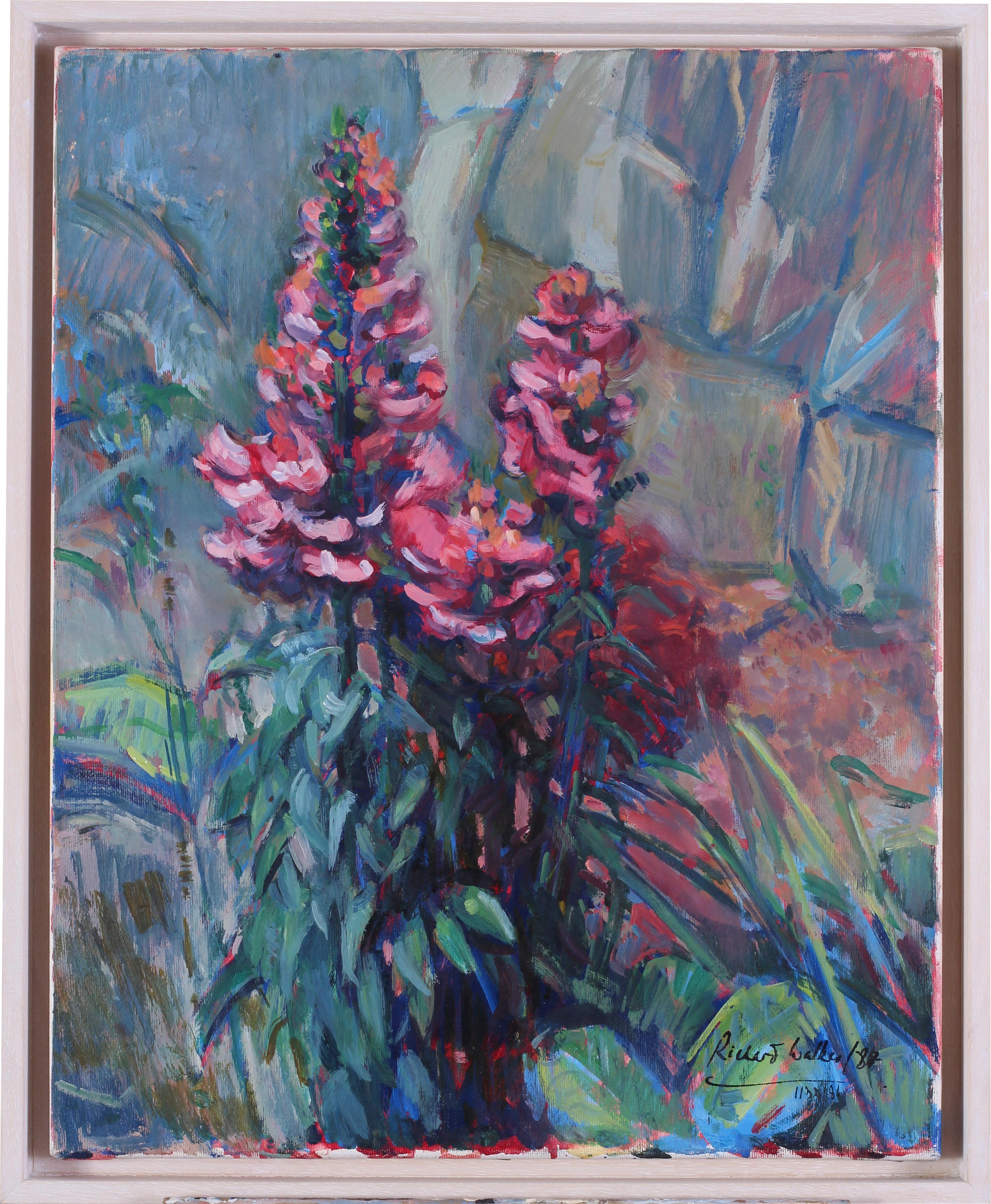 Richard Walker (British, 20th Century)
Snapdragons
Signed ‘Richard Walker / 84’ (lower right)
Oil on canvas
20 x 16 in. (50.8 x 40.8 cm.)
