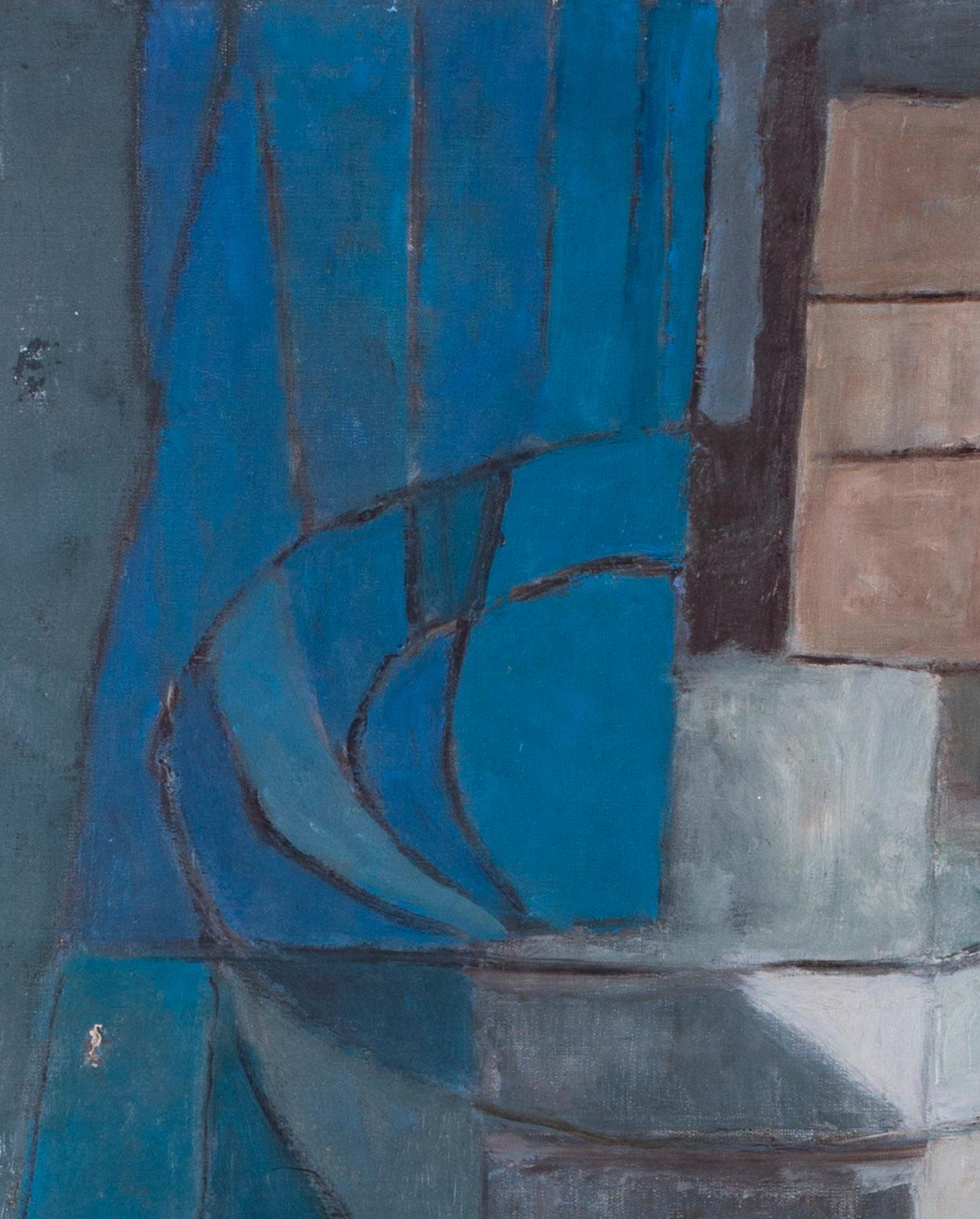 Henri d’Amfreville (French, 1905-1964)
Abstract in blue, green and grey
Oil on canvas
32 x 25.1/2 in. (81.5 x 65 cm.)

This was bought from auction directly from the family of the artist’s estate.
