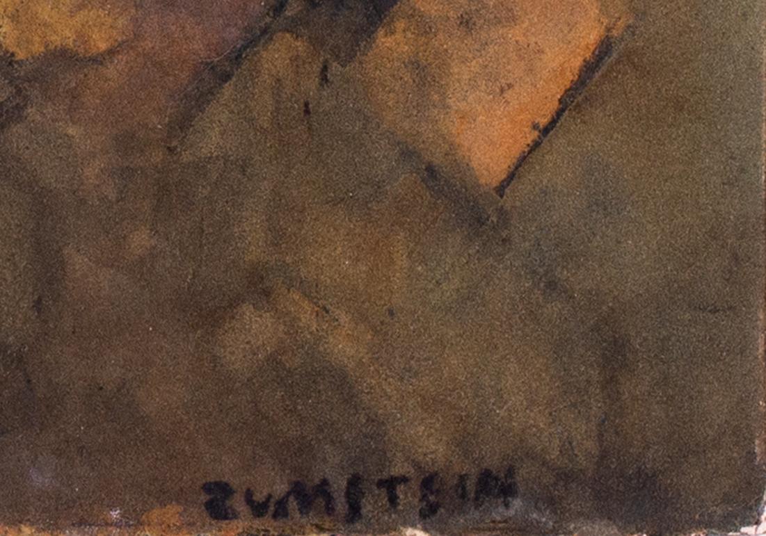 Beatus Zumstein (Swiss, b.1927)
Abstracted landscape
Oil and sand on canvas
Signed `Zumstein’ (lower right)
23.3/8 x 41.1/4 in. (59.4 x 104.8 cm.)

A catalogue raisonnee of Zumstein’s work is being prepared at present. After settling in Paris in the