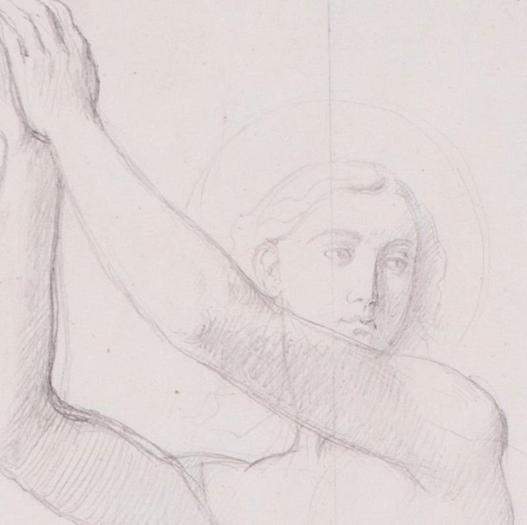 Ingres, 'Study for the Archangel Raphael of Saint-Ferdinand Chapel', Paris - Beige Nude by Jean-Auguste-Dominique Ingres 
