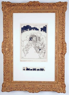 William Heath Robinson original drawing, British early 20th Century