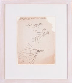 Stanley Spencer, original British drawing, Studies of Arms,