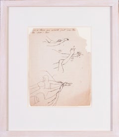 Stanley Spencer, original British drawing, Studies of Arms, 