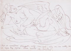 French early 20th Century drawing by the Cubist artist Andre Lhote
