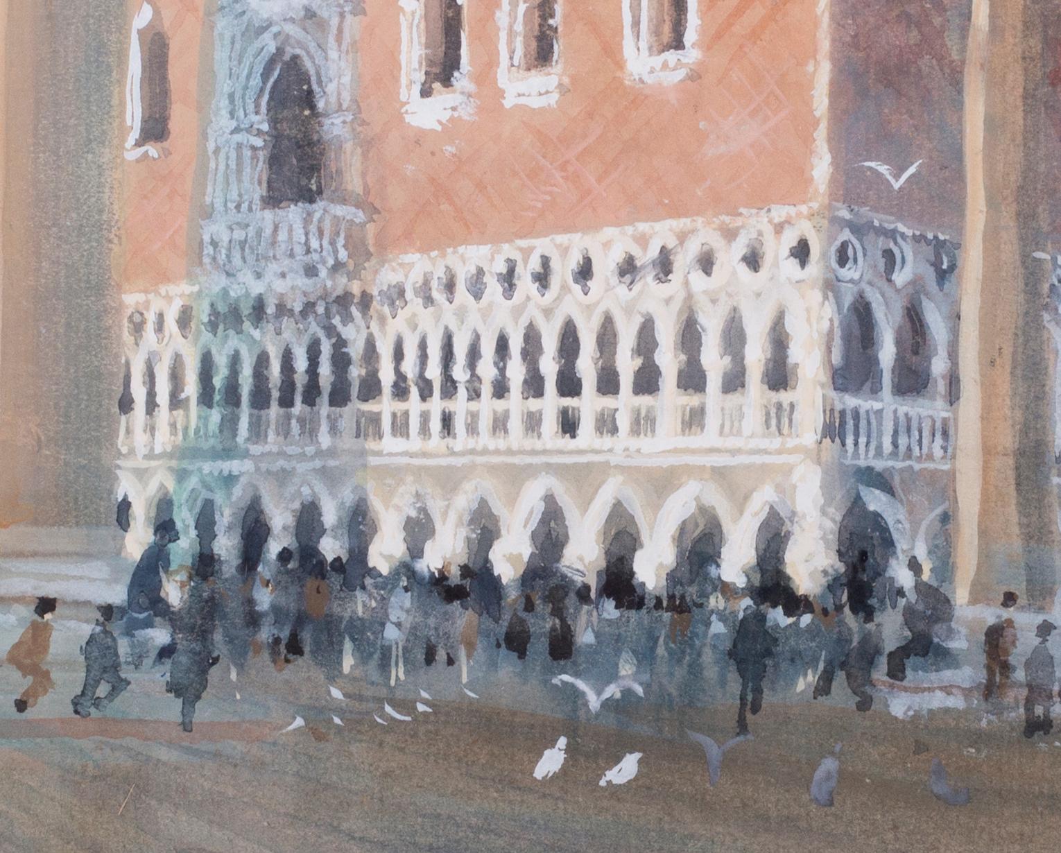 San Marco, Venezia, acquerello del 1986 circa dell'artista britannico John Doyle 2