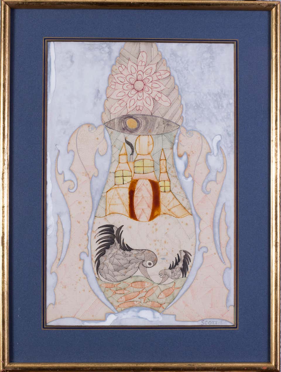 Scottie Wilson, British outsider art, Ducks paradise