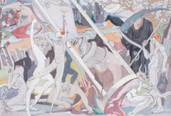 'Bohemian Fantasy', British, 20th Century original painting