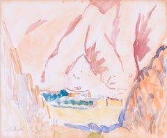 Scottish watercolour landscape by William George Gillies, early 20th century