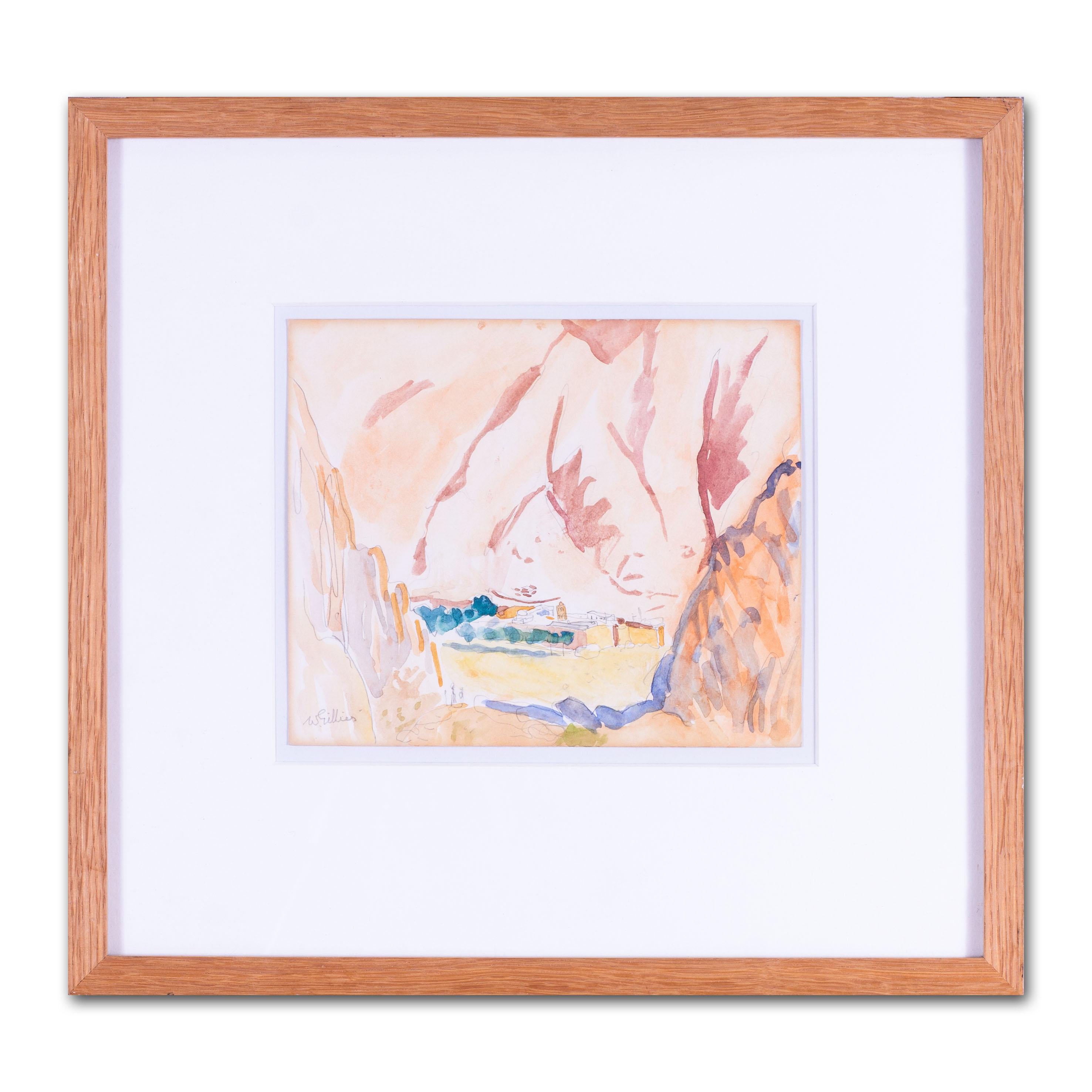 William Gillies Scottish watercolour landscape by William