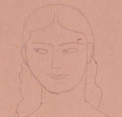 Französische fauvistische Zeichnung eines Akts aus dem frühen 20. Jahrhundert von Andre Derain