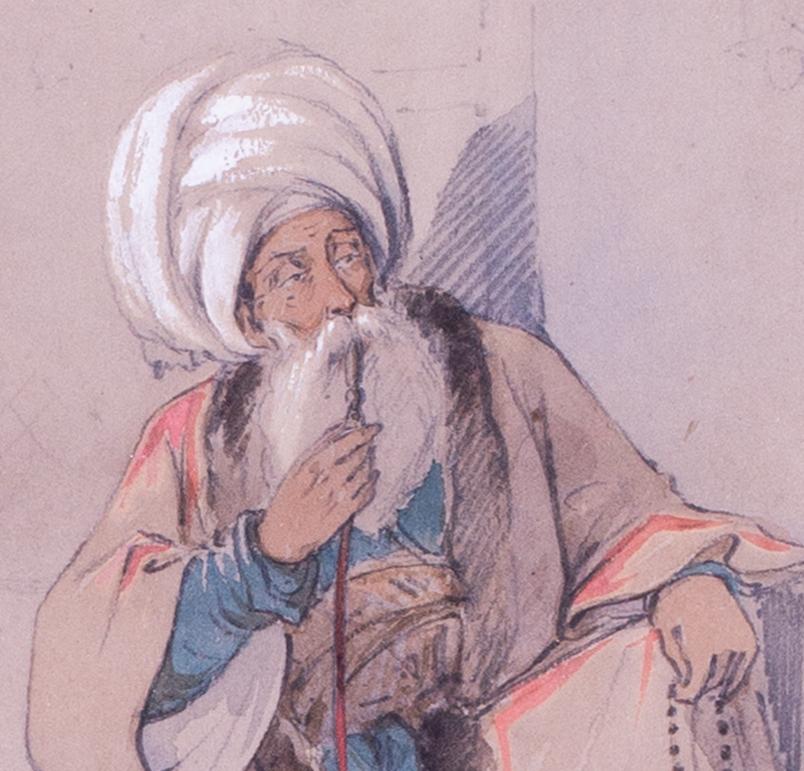 Set von sechs Studien oder türkischen Figuren des maltesischen Künstlers Preziosi aus dem 19. Jahrhundert im Angebot 6