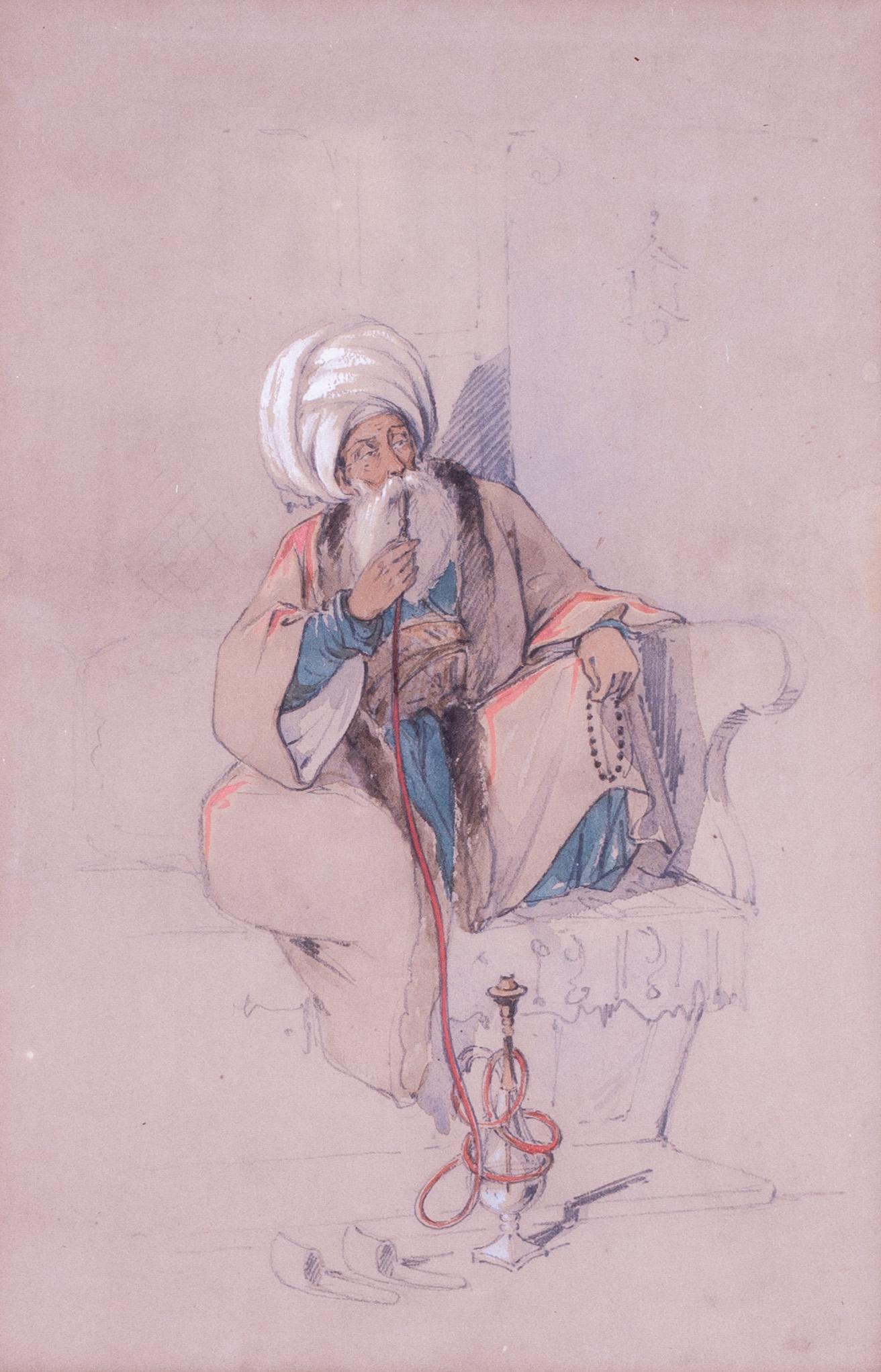 Set von sechs Studien oder türkischen Figuren des maltesischen Künstlers Preziosi aus dem 19. Jahrhundert im Angebot 5