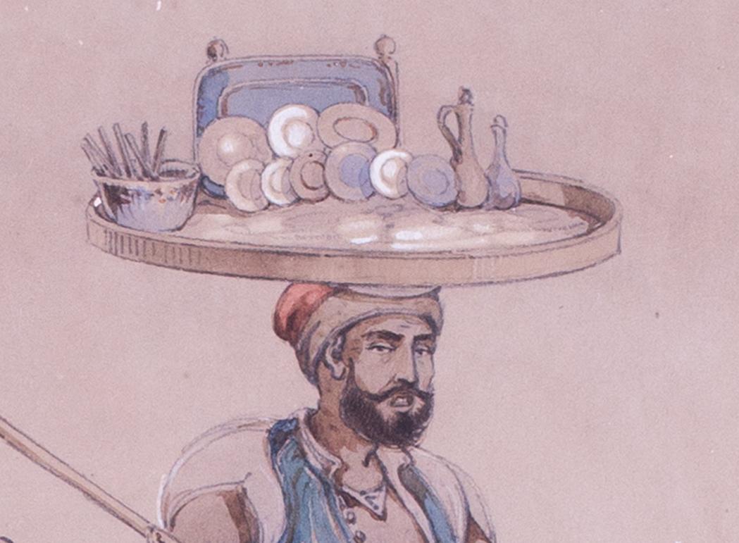 Set von sechs Studien oder türkischen Figuren des maltesischen Künstlers Preziosi aus dem 19. Jahrhundert im Angebot 10