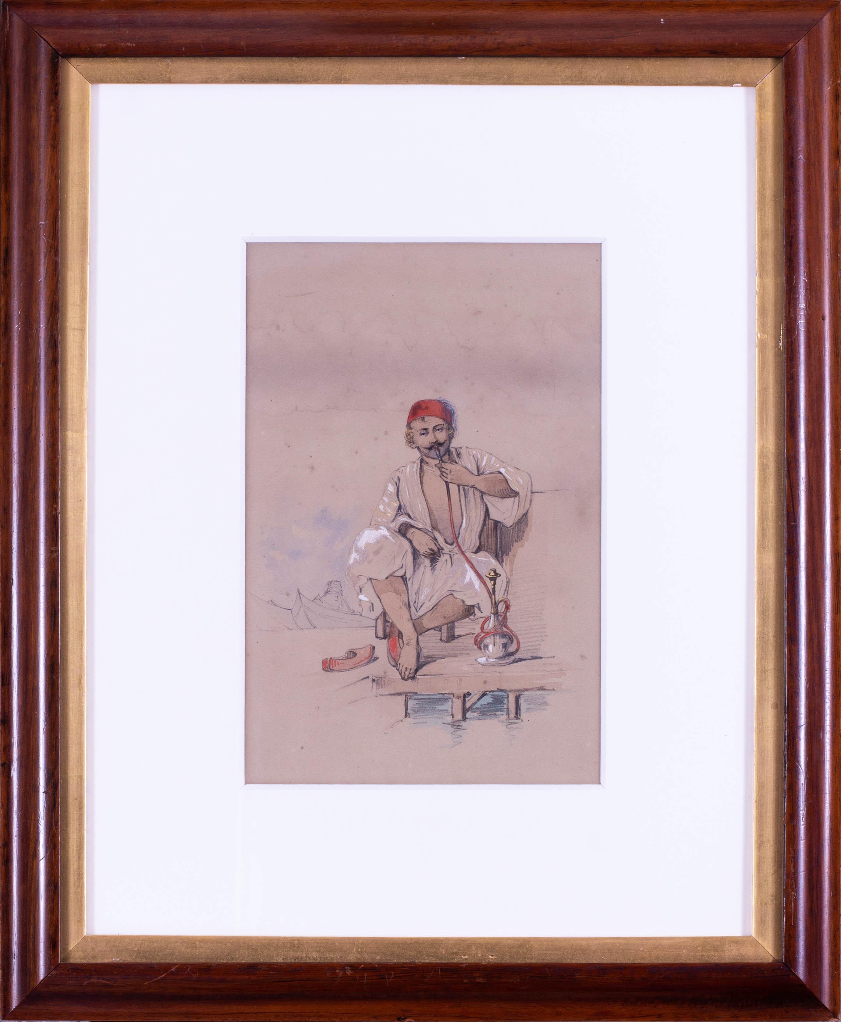 Set of six 19th Century studies or Turkish characters by Maltese artist Preziosi For Sale 5