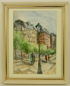 Vintage Parisian Street Scene