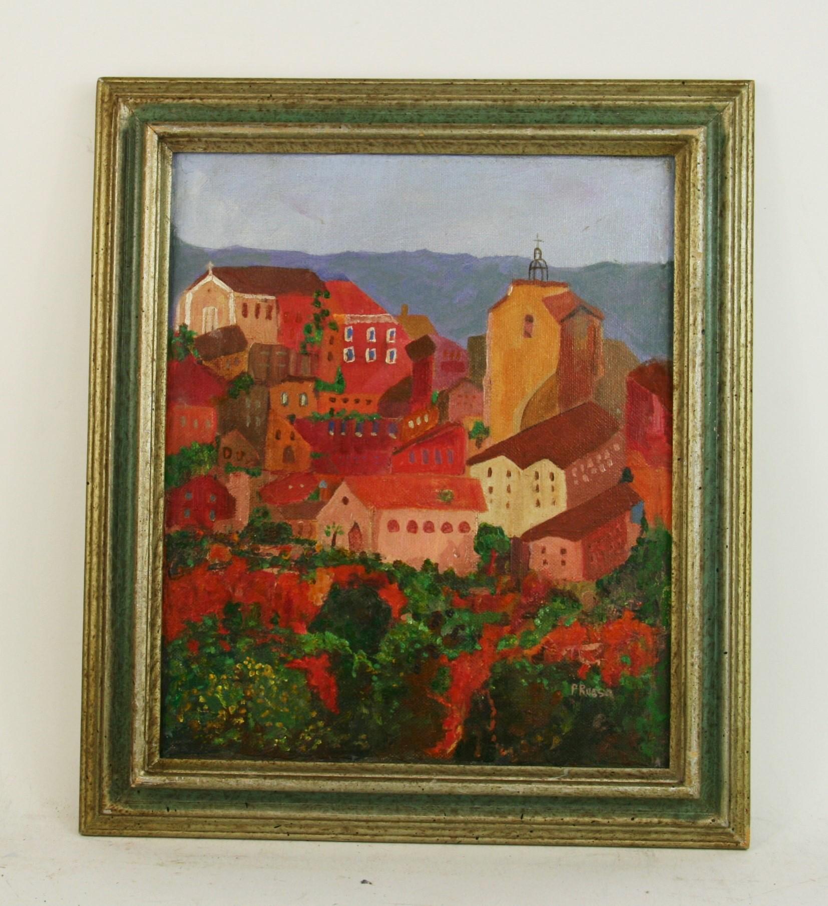Roussillon  Southern France Landscape - Painting by Unknown