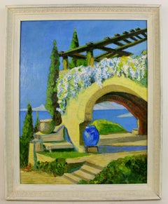 Capri Terrace Landscape  Painting