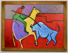 Fauvist Abstract Bull Fight