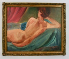 Art Deco Female Nude oil Painting 1920