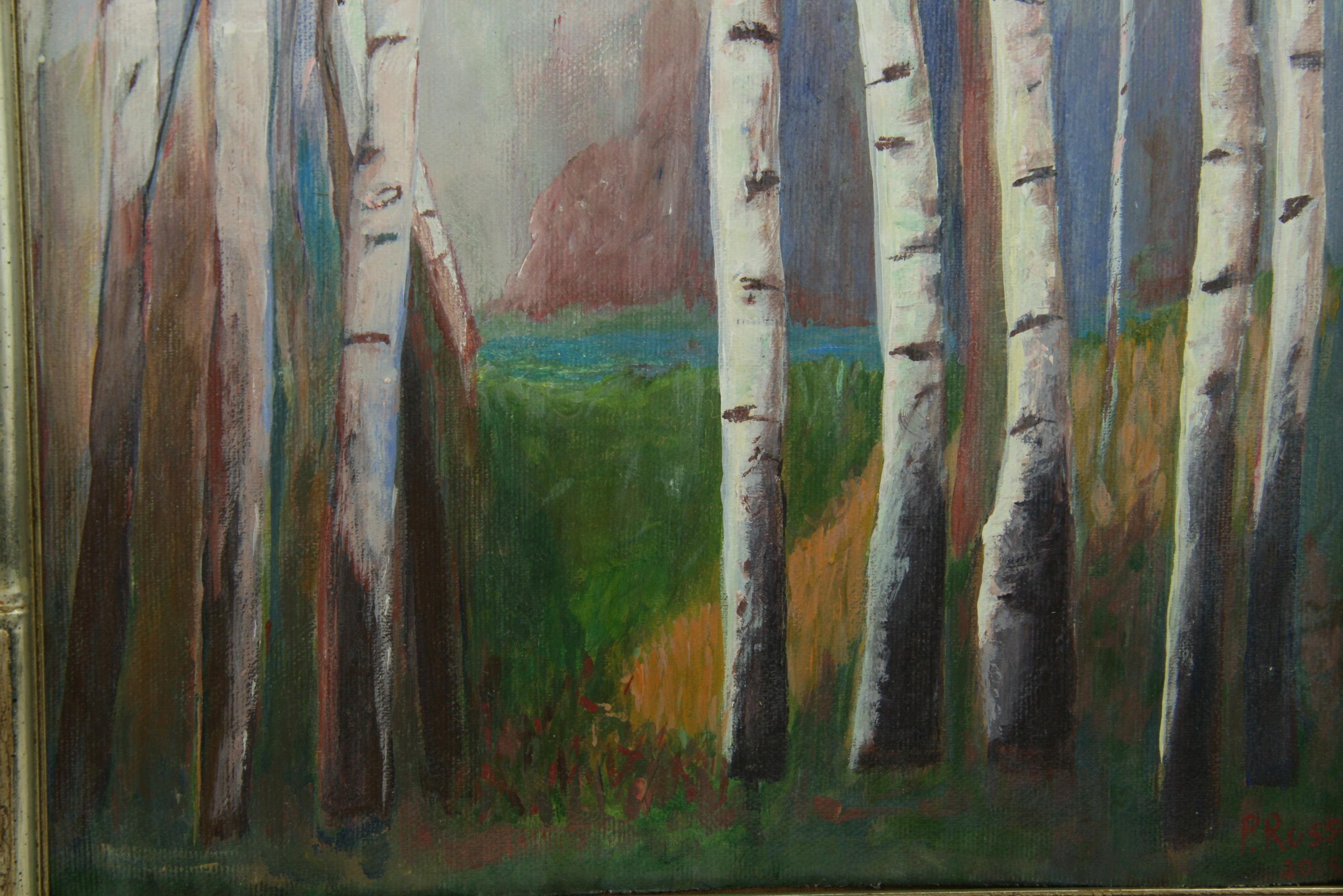 birch tree canvas