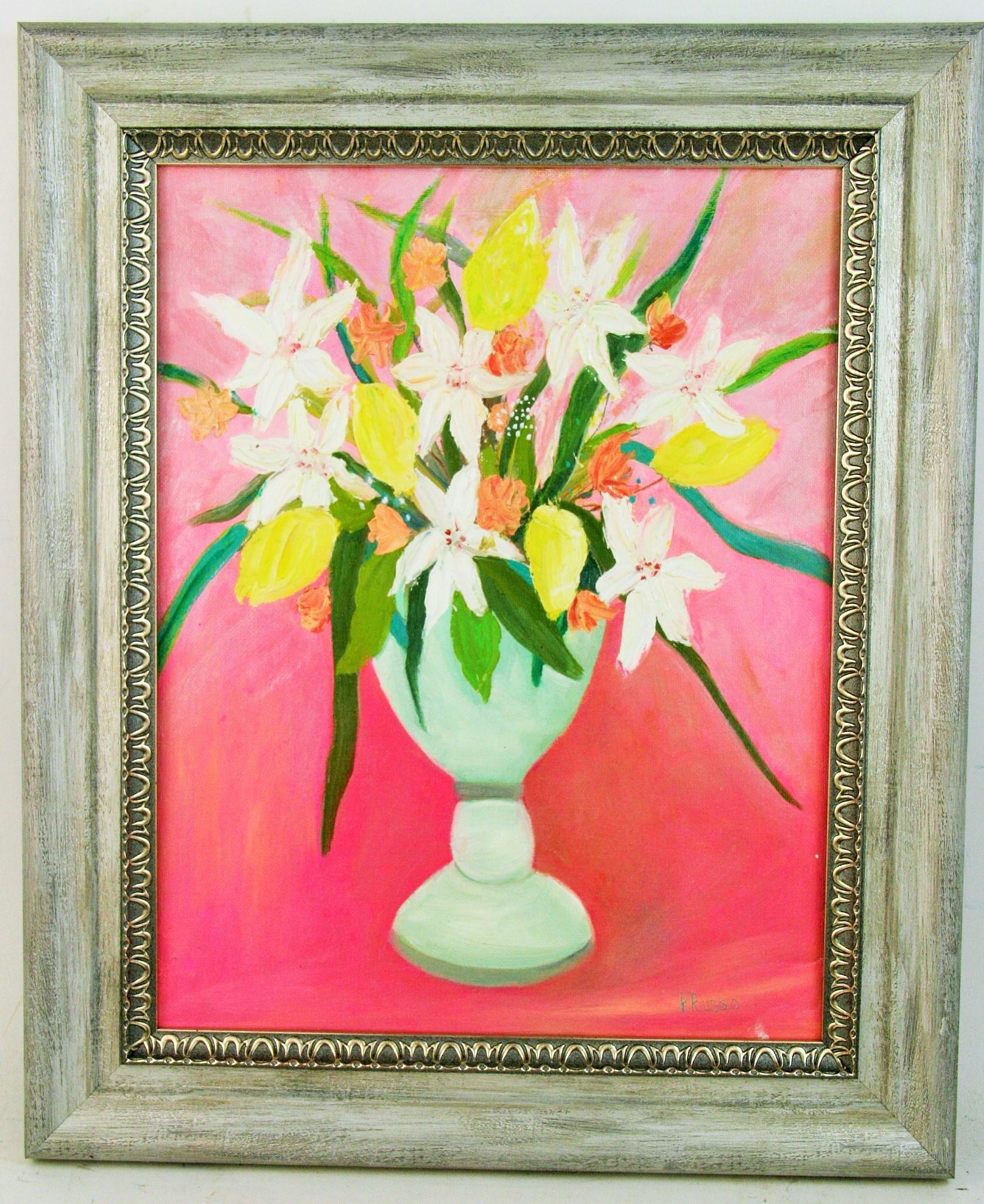 Spring Flower Bouquet - Painting by P.Russo