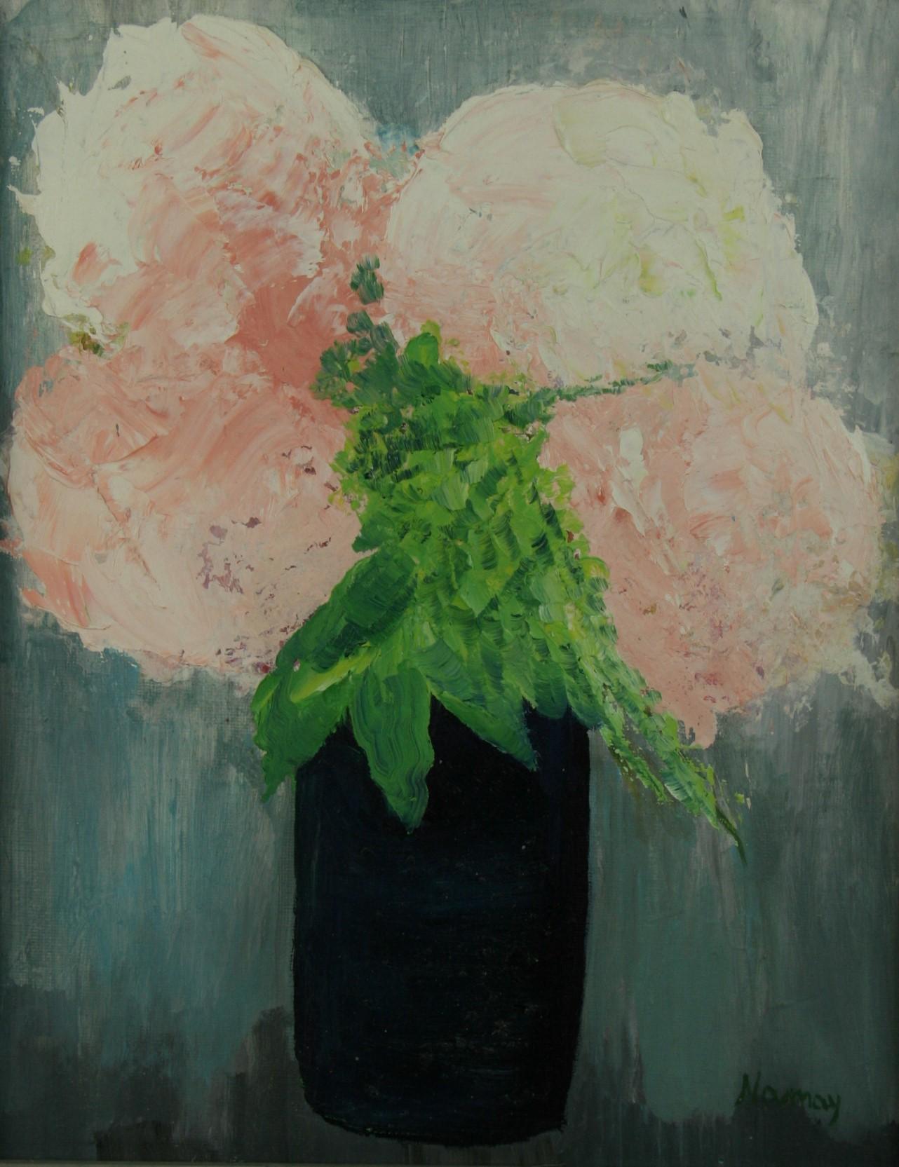 Hydrangea Bouquet Floral  - Painting by Namay