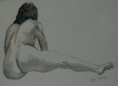 Male Nude Recling Seen From Rear by Alex Devlin