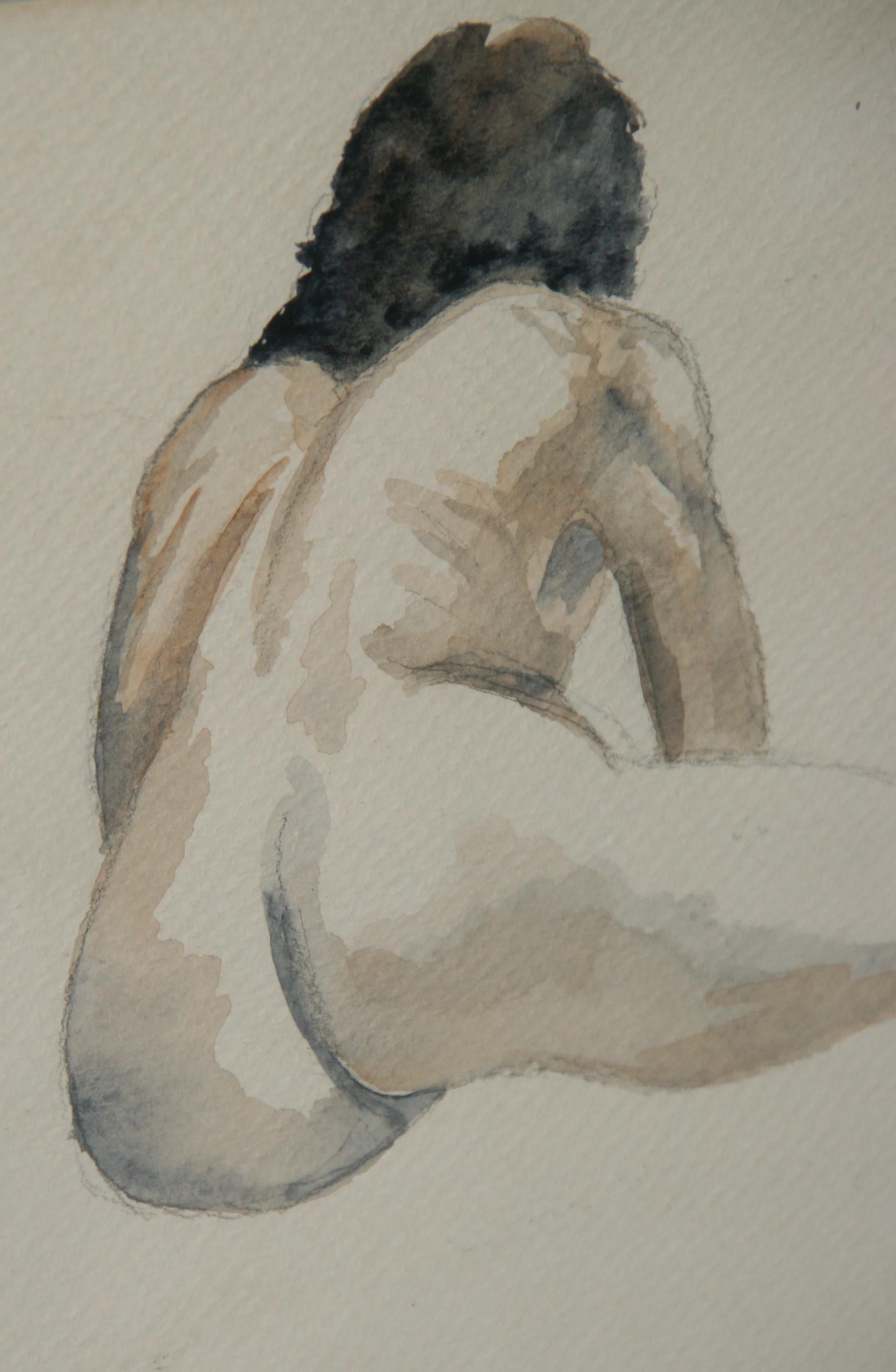 Male Nude Recling Seen From Rear by Alex Devlin For Sale 4