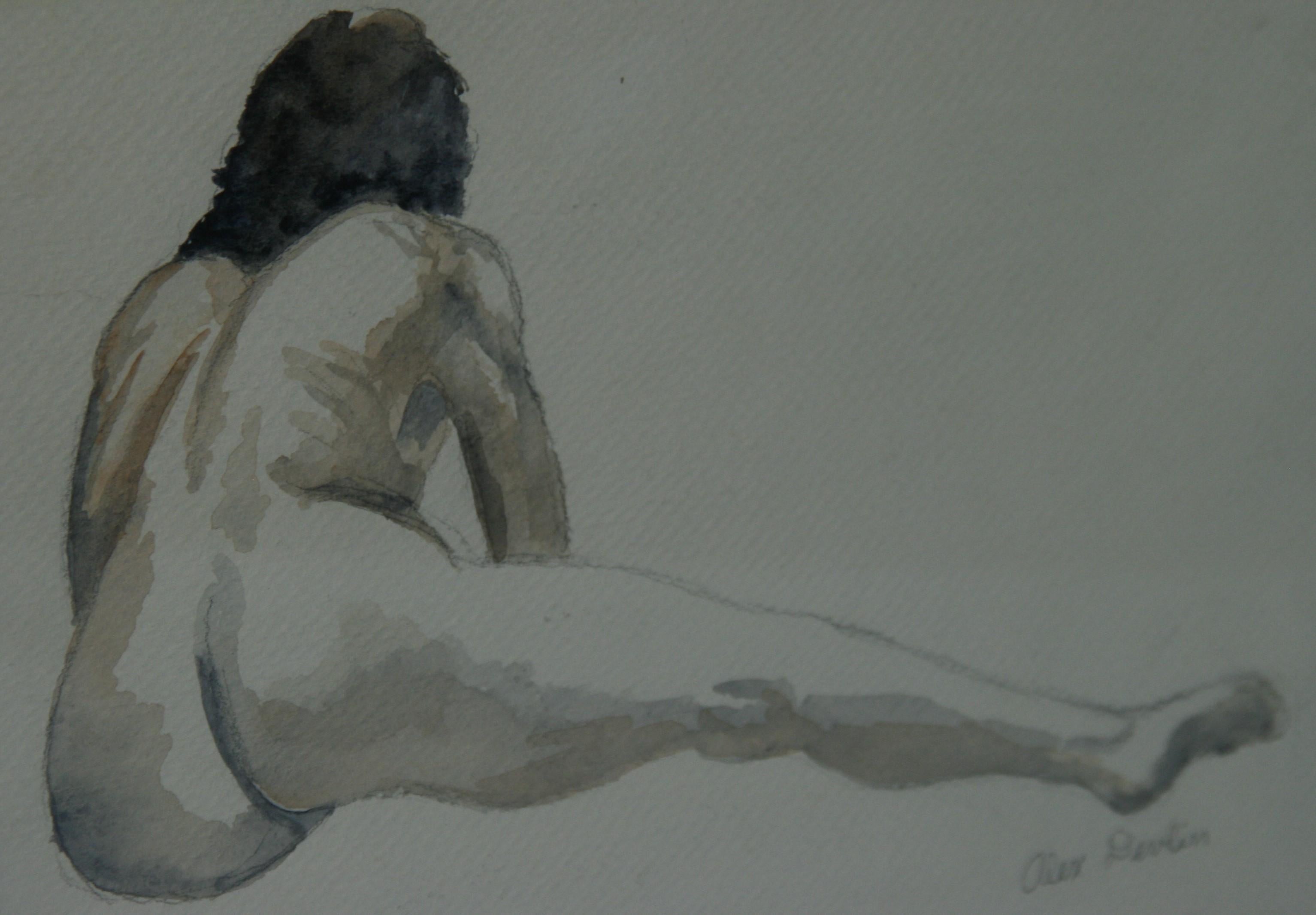 Male Nude Recling Seen From Rear by Alex Devlin For Sale 3