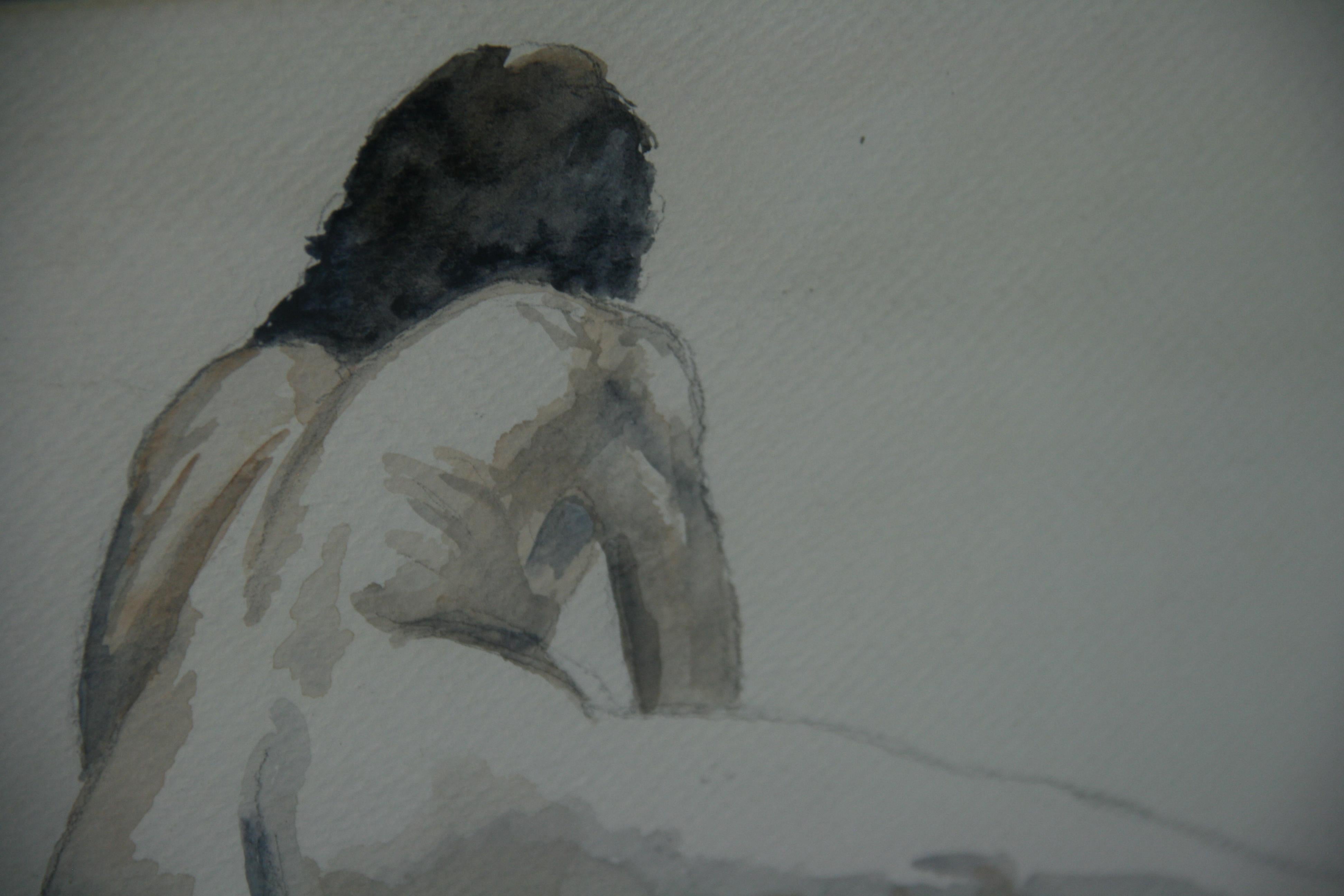 Male Nude Recling Seen From Rear by Alex Devlin For Sale 9