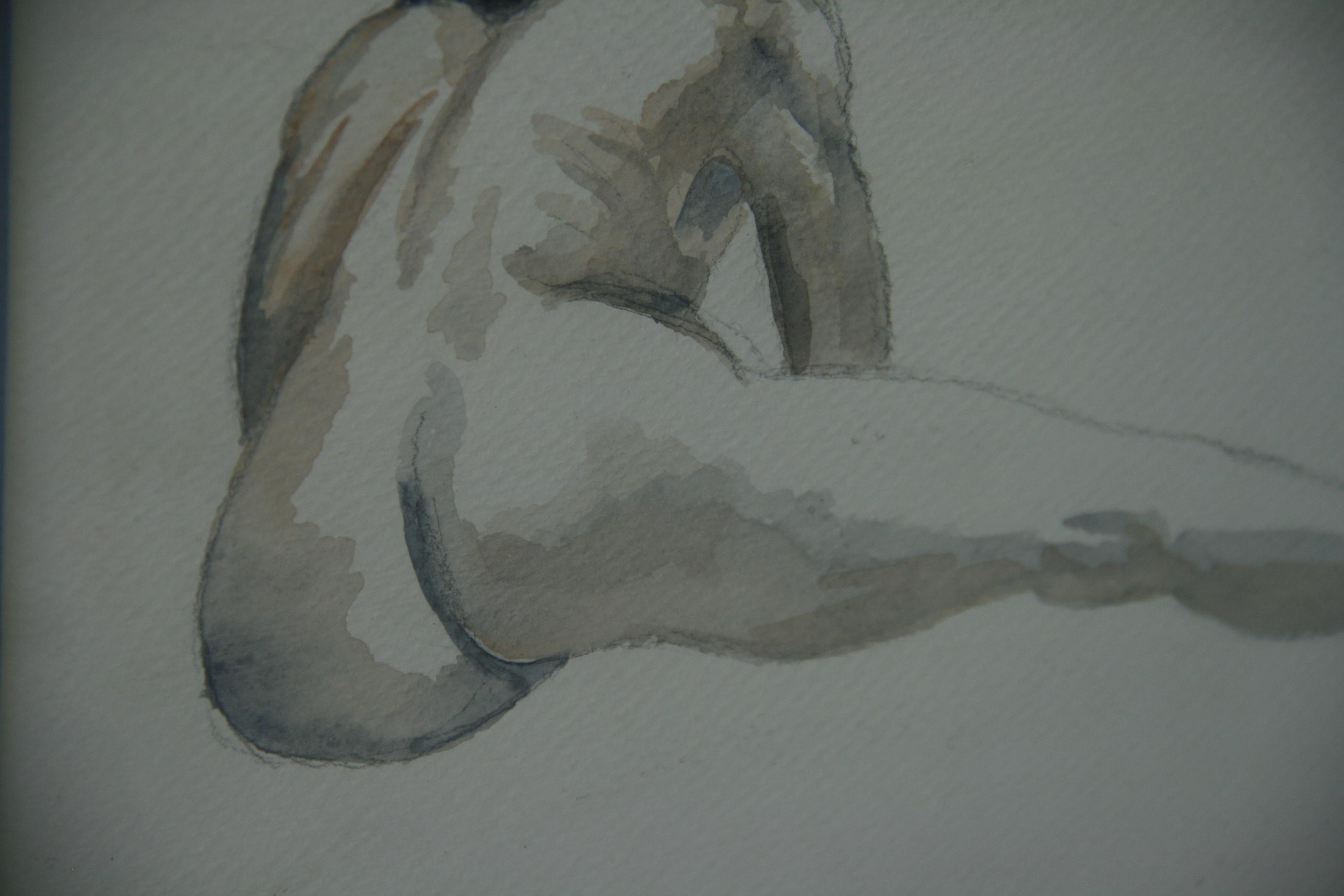 Male Nude Recling Seen From Rear by Alex Devlin For Sale 8