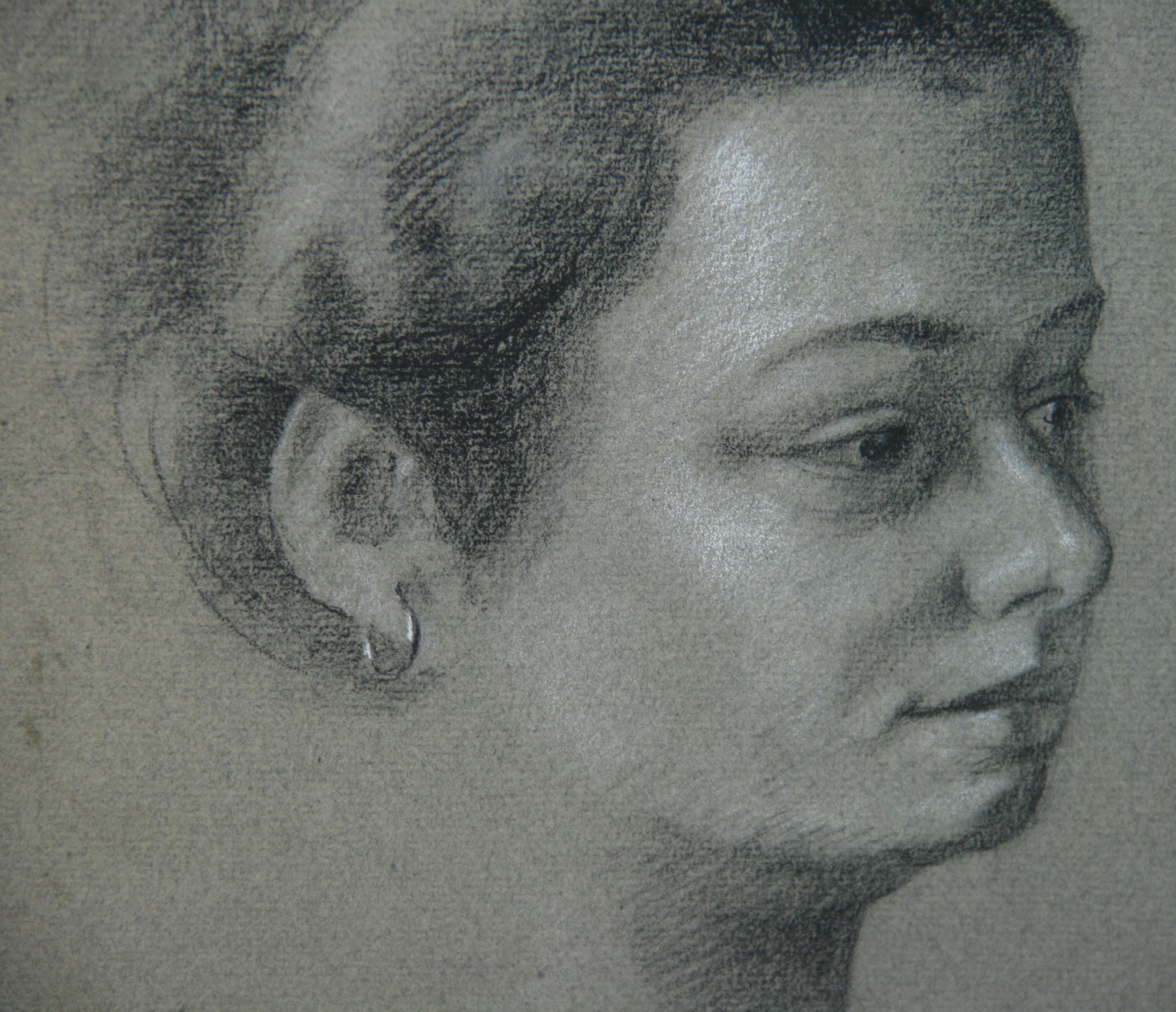 6018 Dibujo vintage al carboncillo mujer con pendiente
Enmarcado
Firmado verso
imagen 9,5x7,5