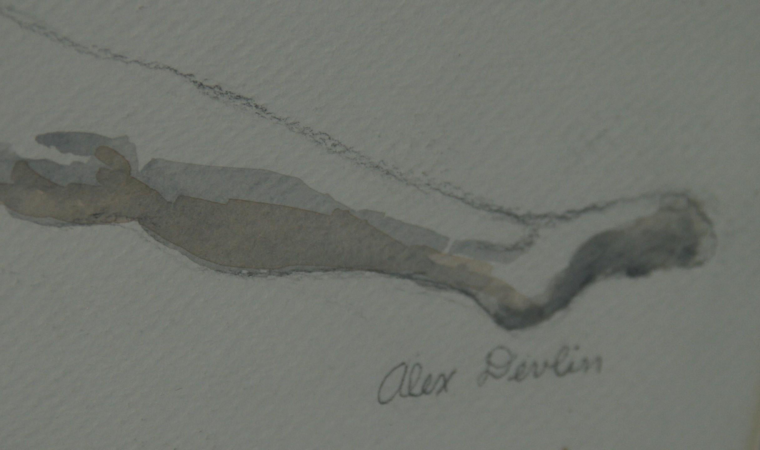 Male Nude Recling Seen From Rear by Alex Devlin For Sale 6