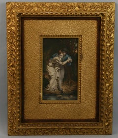 Antique Hand Colored Engraving, Gouache and Watercolor, 19th Century