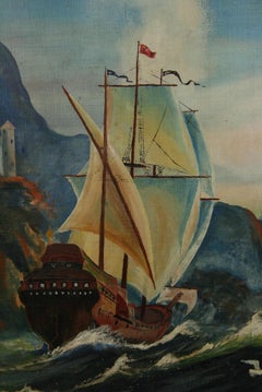 Spanish Galleon Seascape