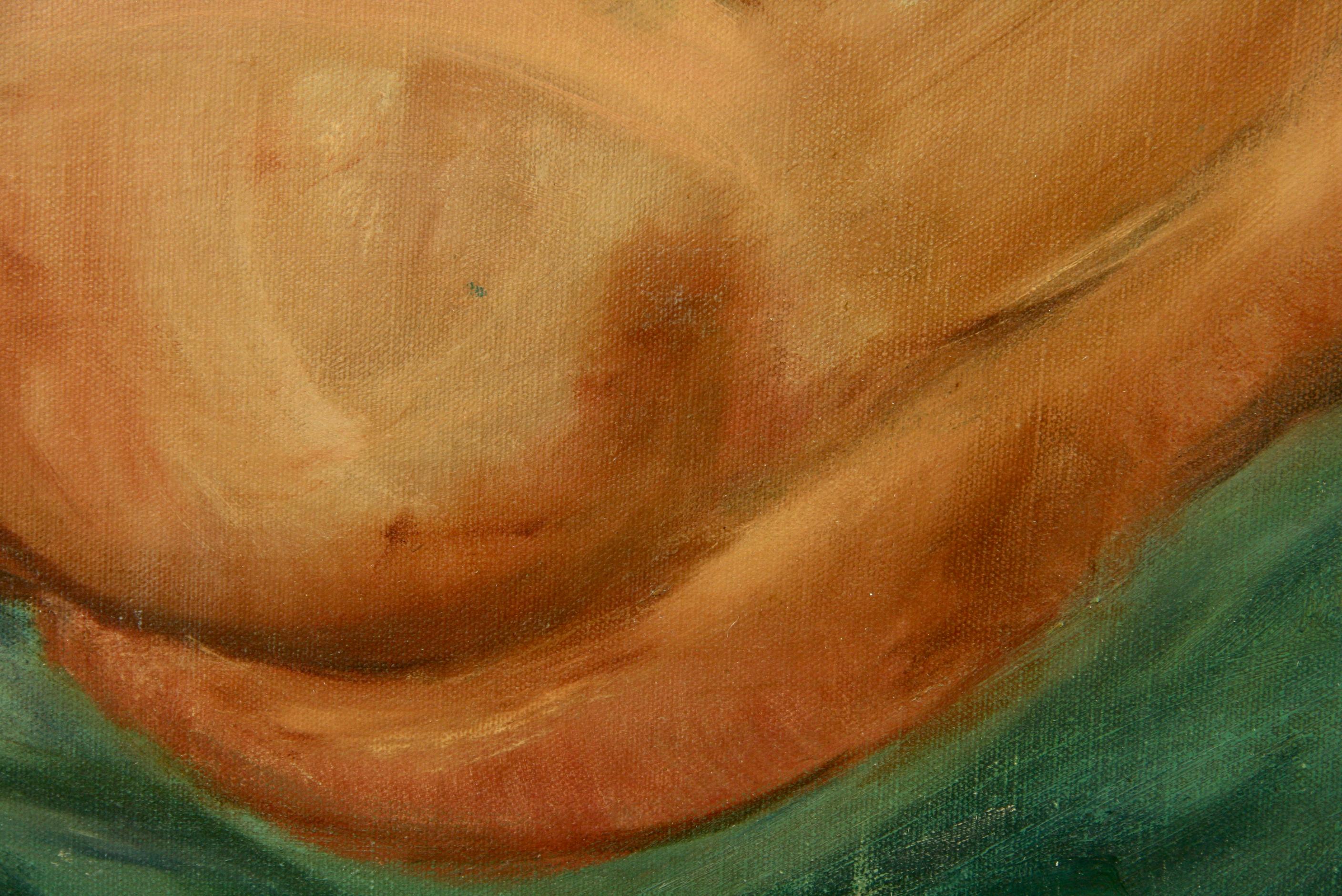 Art Deco Female Nude oil Painting 1920 2