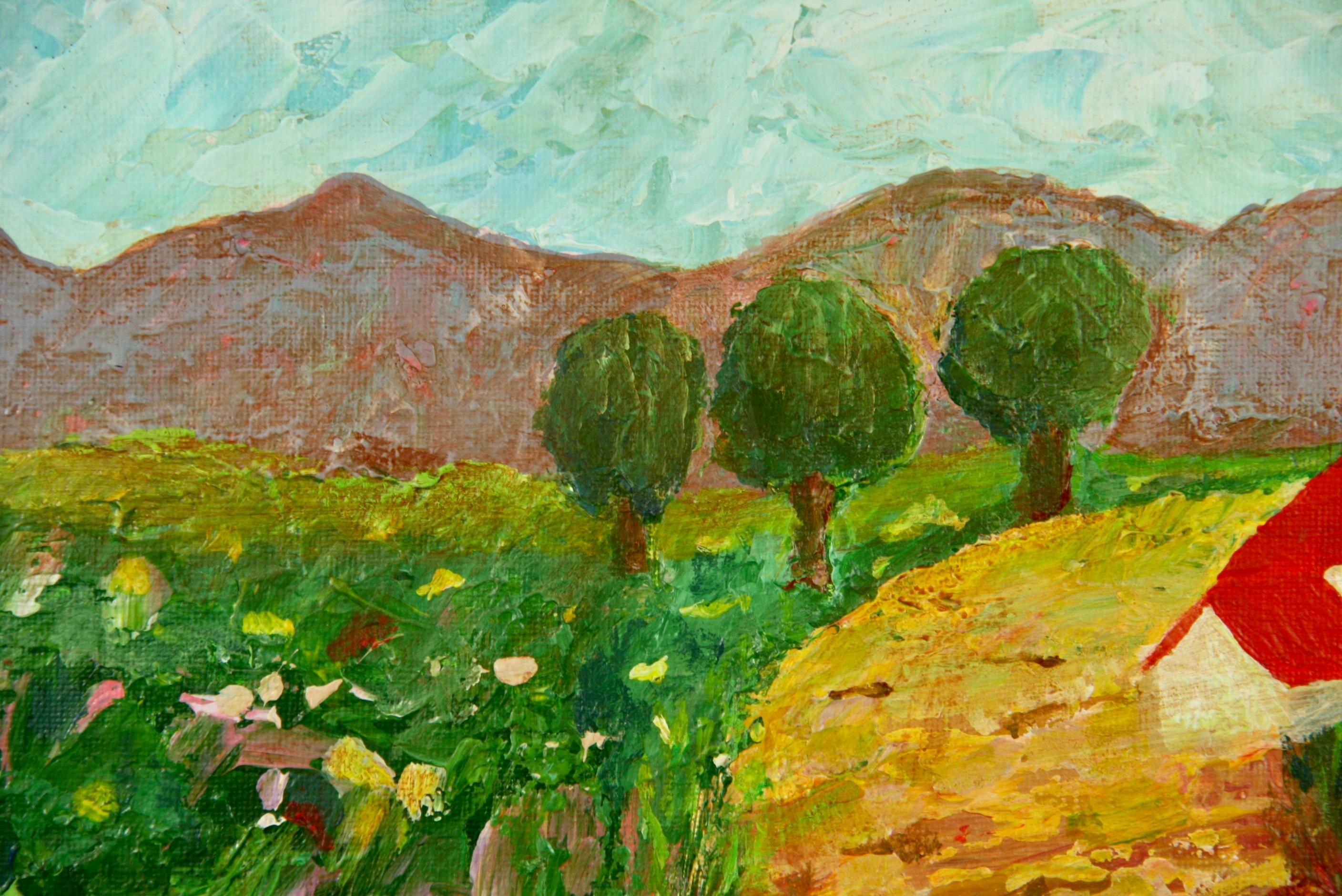 Provence  Country House Landscape  Painting 2