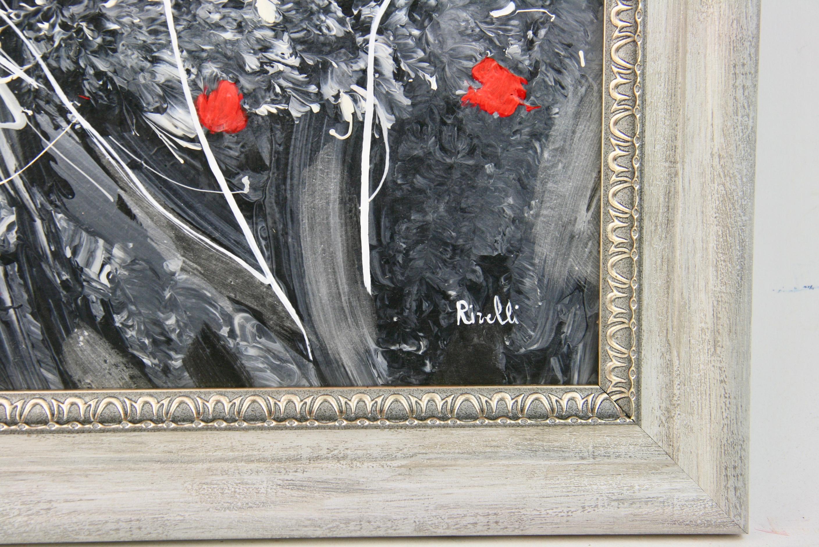 Abstract Poppies #2 - Painting by Rivelli
