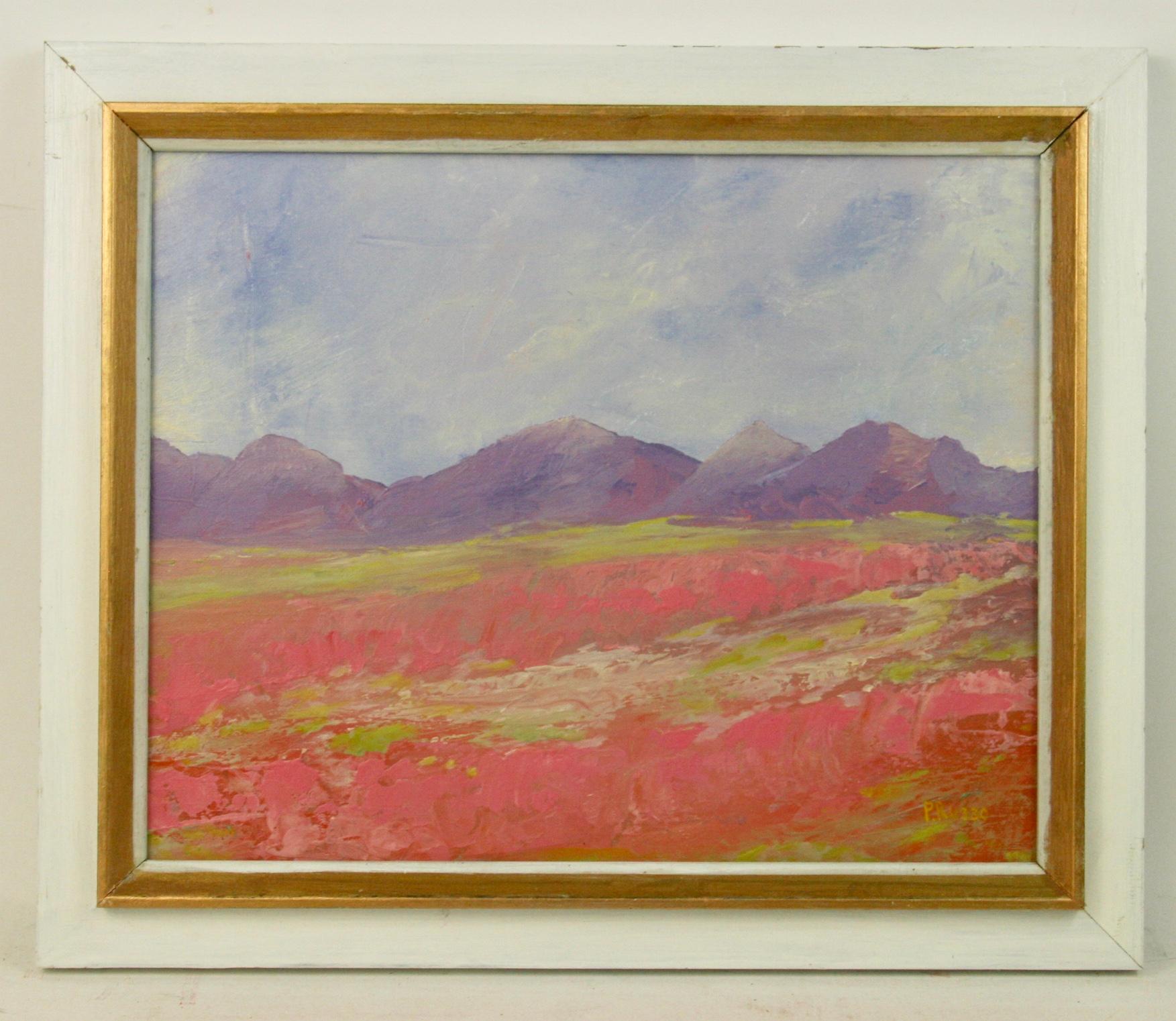 painting a pink field