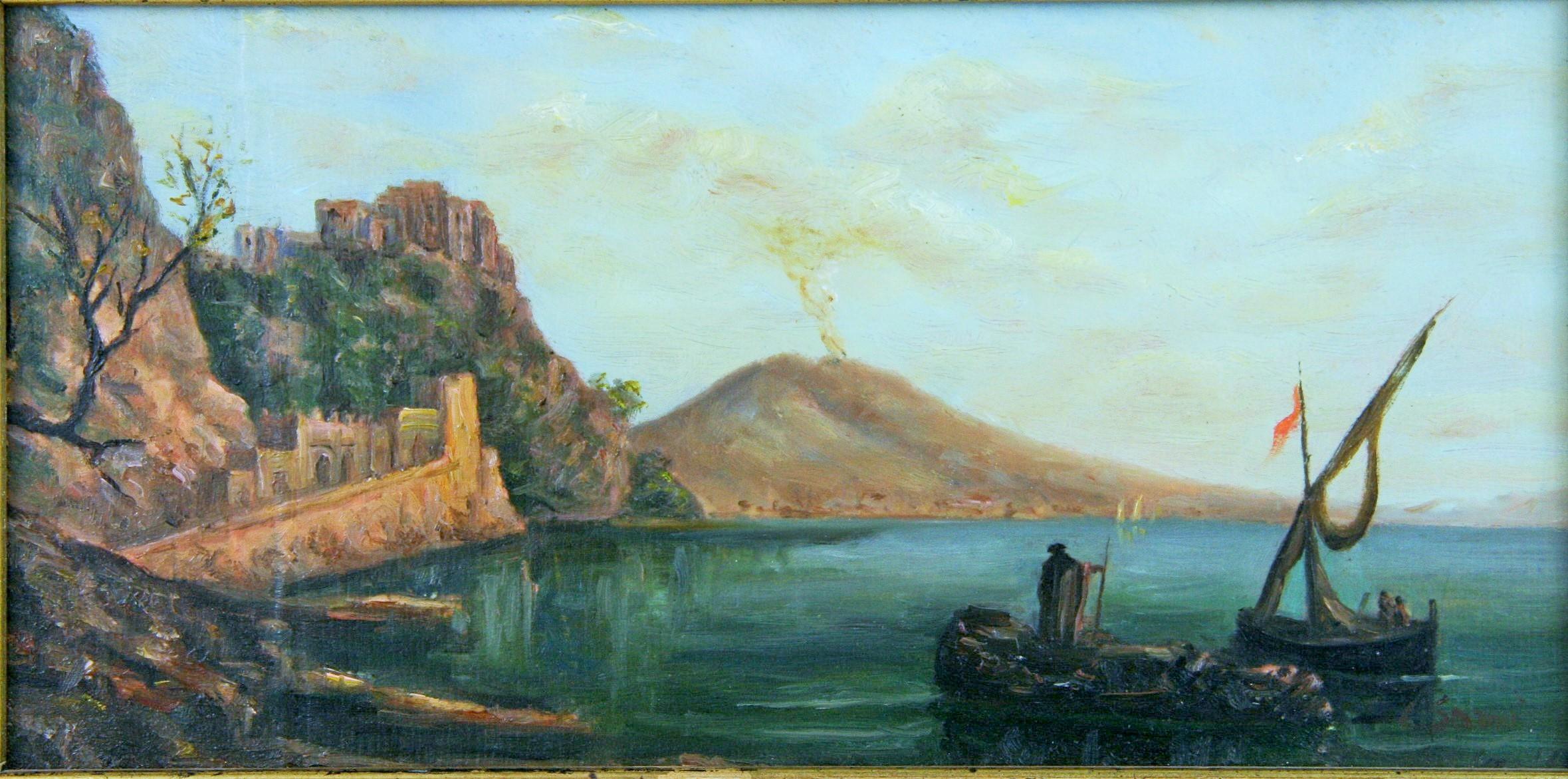 Bay of Naples  Landscape Painting 1