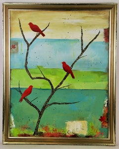 Tanager Bird  Painting by P.Russo
